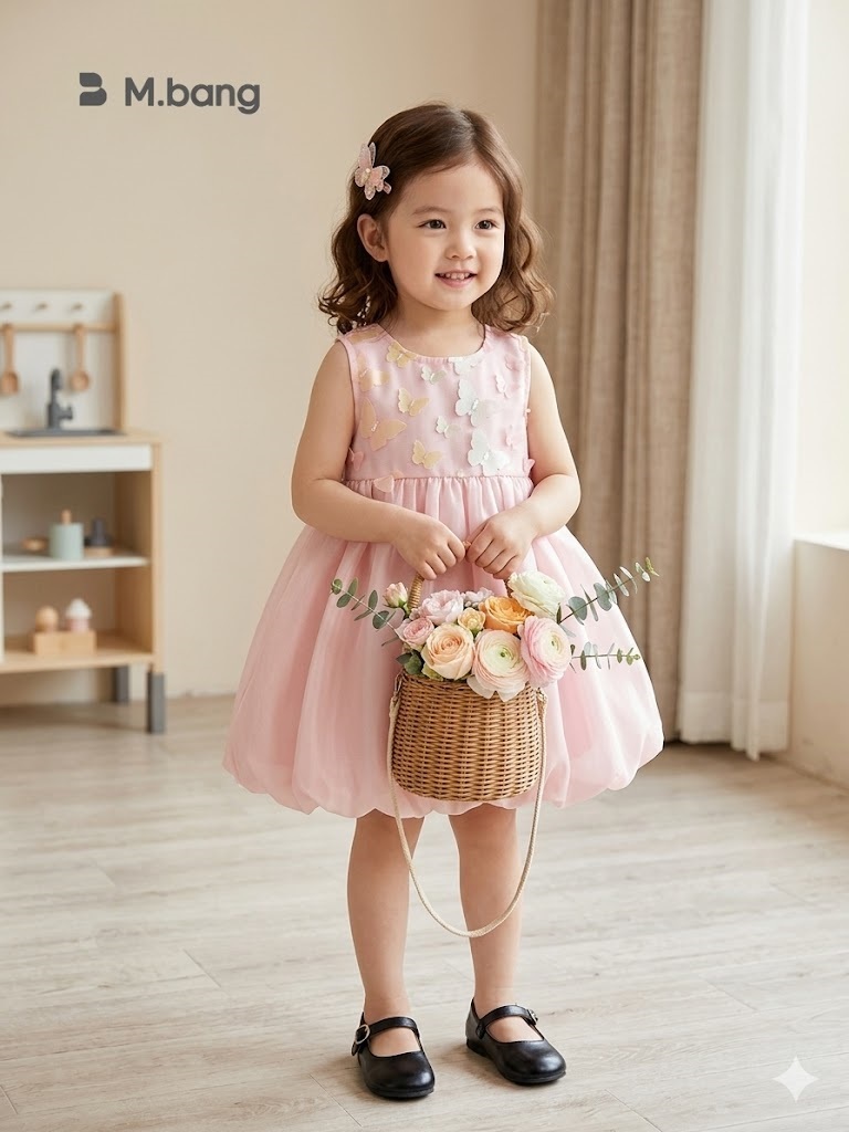 Váy Bé Gái Dáng Bí M.bang Thiết Kế Xinh Xắn Độc Đáo