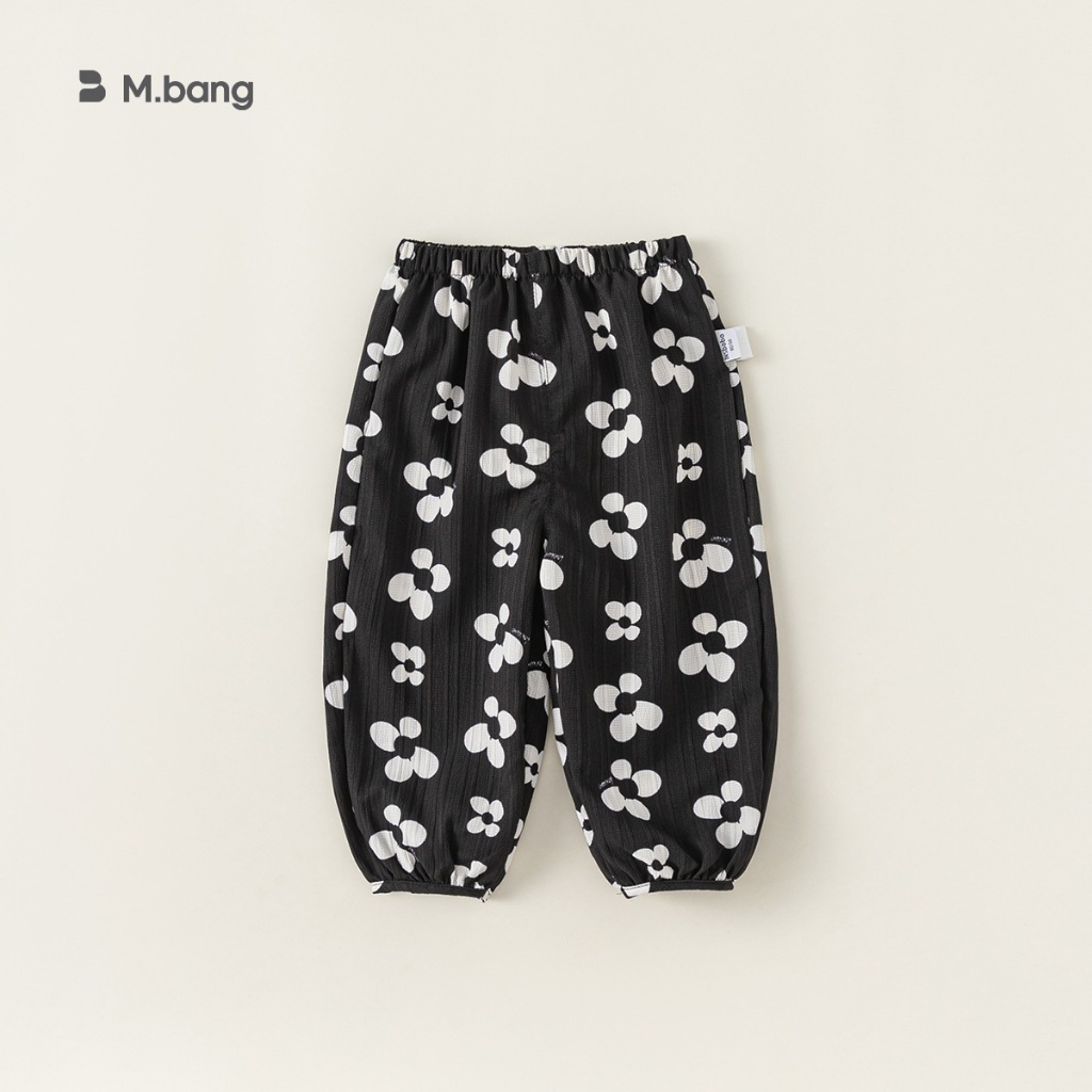 Quần mùa thu họa tiết bông hoa M.bang cho bé gái