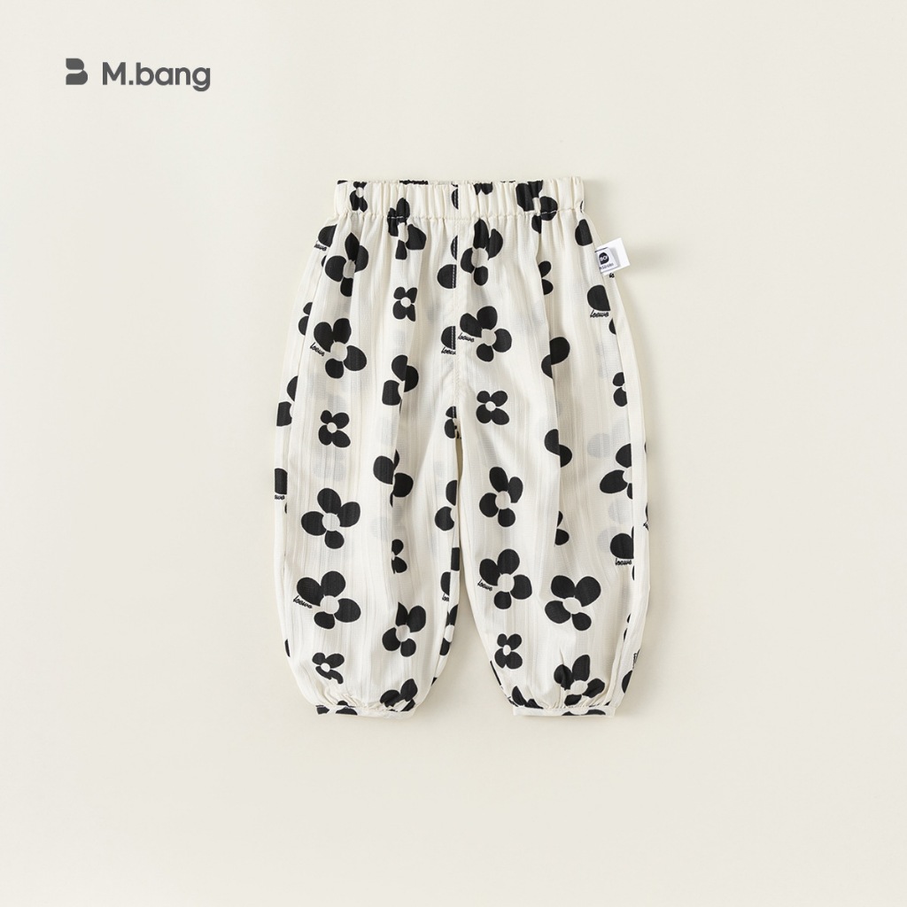 Quần mùa thu họa tiết bông hoa M.bang cho bé gái