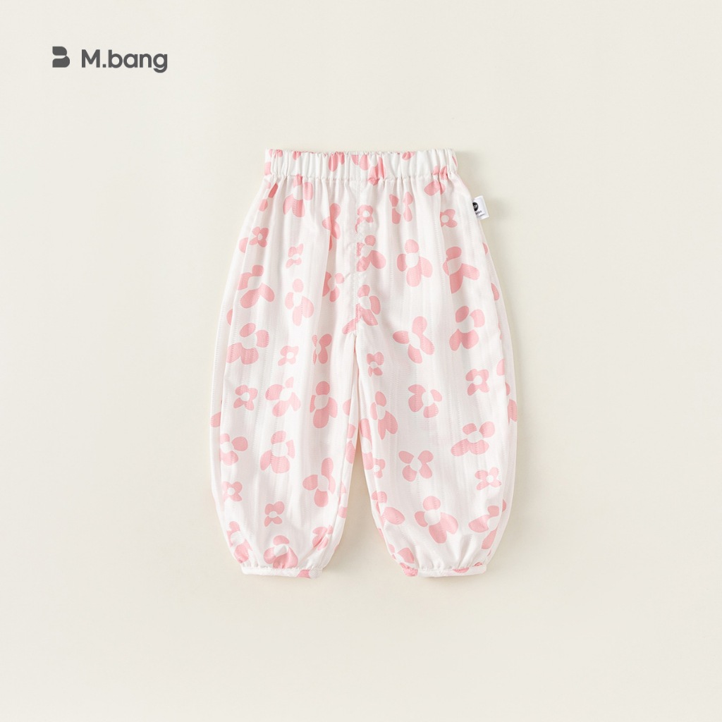 Quần mùa thu họa tiết bông hoa M.bang cho bé gái