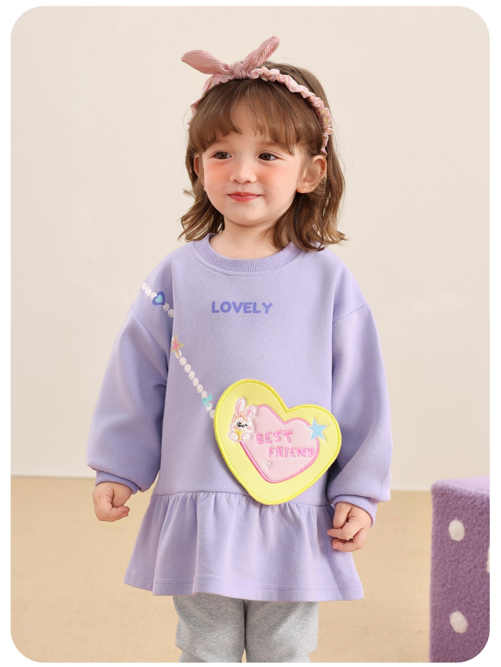 Váy lửng nỉ thiết kế xinh xắn CUTEPANDA'S cho bé gái