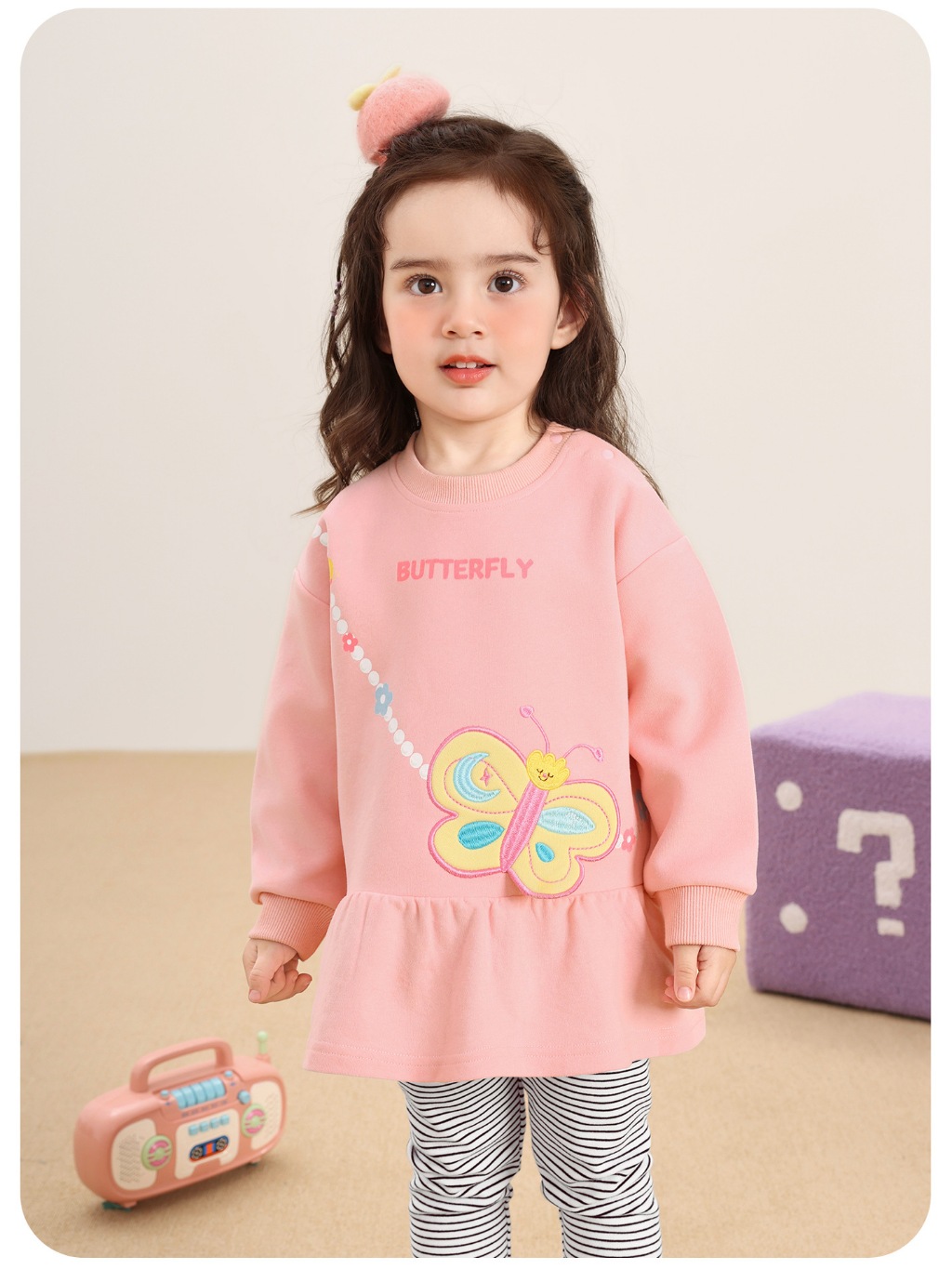 Váy lửng nỉ thiết kế xinh xắn CUTEPANDA'S cho bé gái