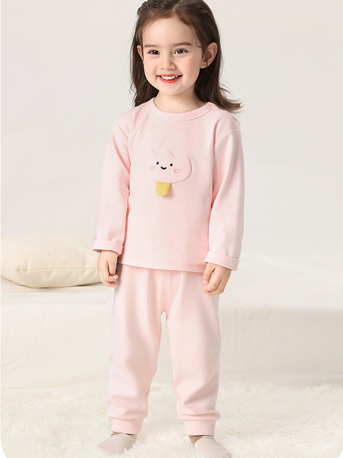 Bộ quần áo nỉ dày vừa CUTEPANDA'S cho bé trai bé gái vải kháng khuẩn họa tiết hoạt hình cute
