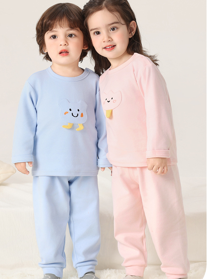 Bộ quần áo nỉ dày vừa CUTEPANDA'S cho bé trai bé gái vải kháng khuẩn họa tiết hoạt hình cute