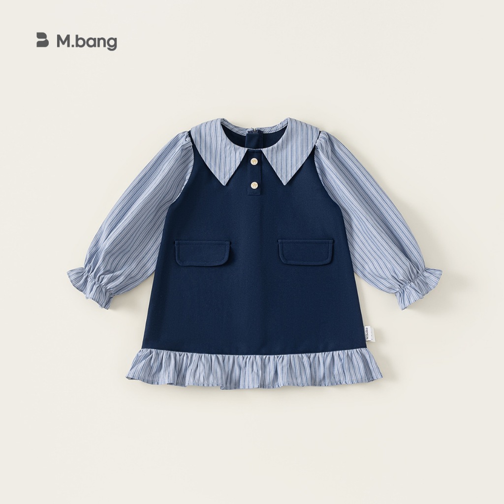 Set quần áo và váy thu đông chất mềm mịn M.bang cho bé gái