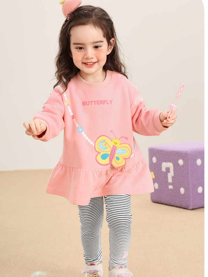 Váy lửng nỉ thiết kế xinh xắn CUTEPANDA'S cho bé gái