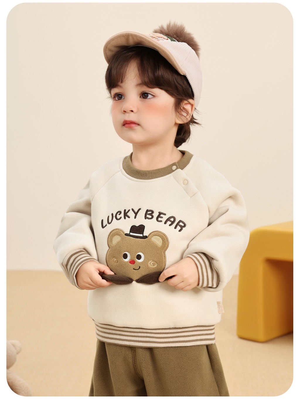 Áo Nỉ Lót Bông Siêu Ấm Thiết Kế Xinh Xắn CUTEPANDA'S Cho Bé Trai, Bé Gái