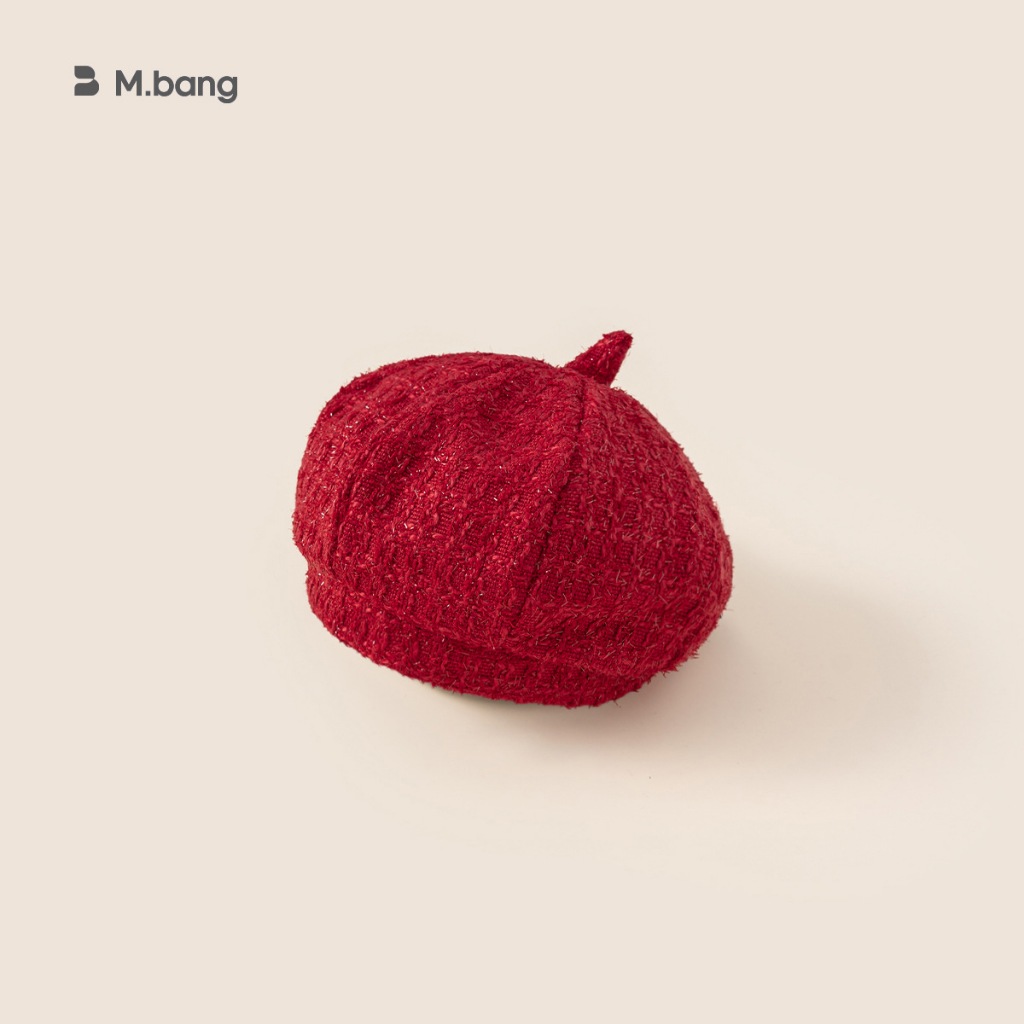 Mũ nồi Dạ  M.bang cho bé gái Họa Tiết Kẻ Caro Phong Cách Hàn Quốc Dễ Thương