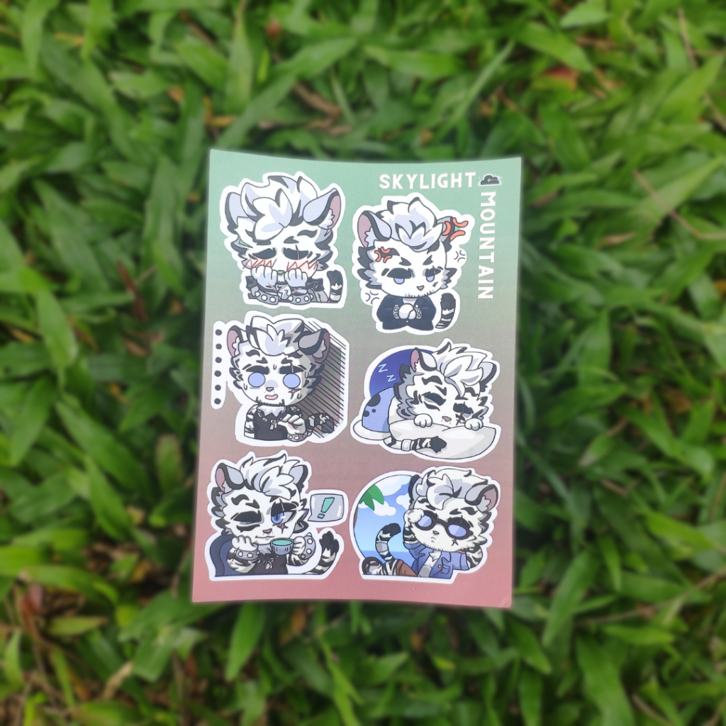 NO.01 MOUNTAIN - Sticker Furry Sheet A6 Decal chống nước 4