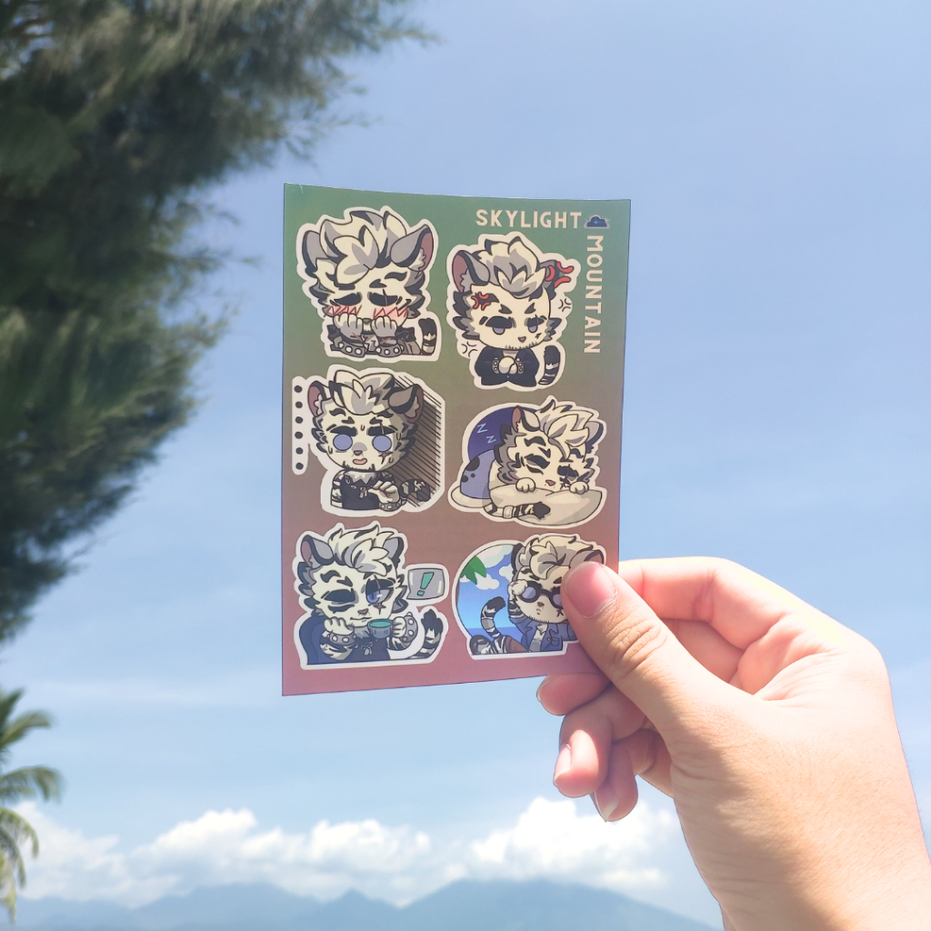 NO.01 MOUNTAIN - Sticker Furry Sheet A6 Decal chống nước 5