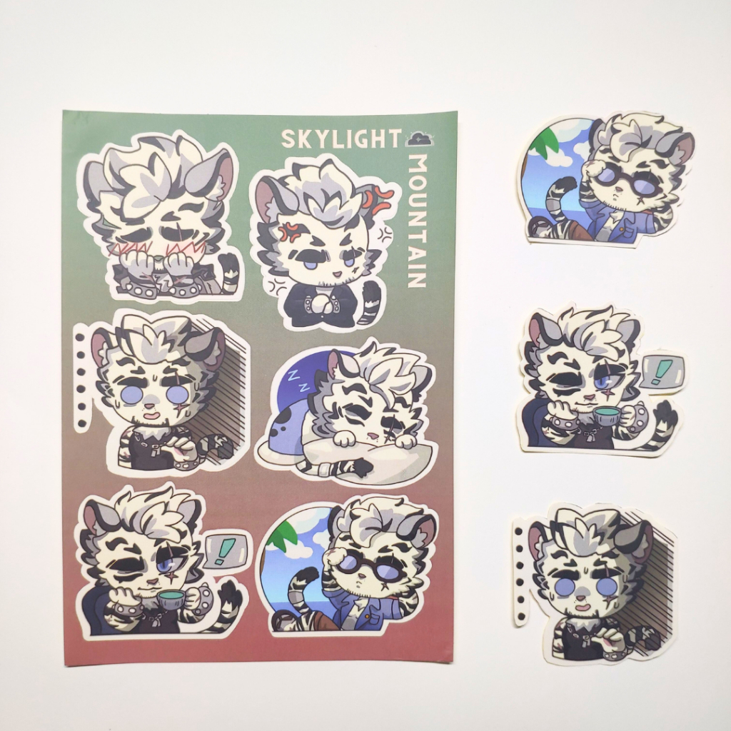 NO.01 MOUNTAIN - Sticker Furry Sheet A6 Decal chống nước 2