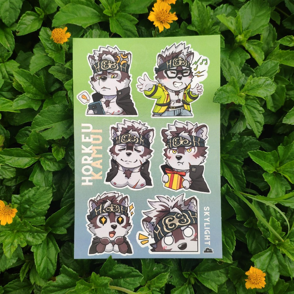 NO.03 HORKEU KAMUI - Sticker Furry Sheet A6 Decal chống nước 5