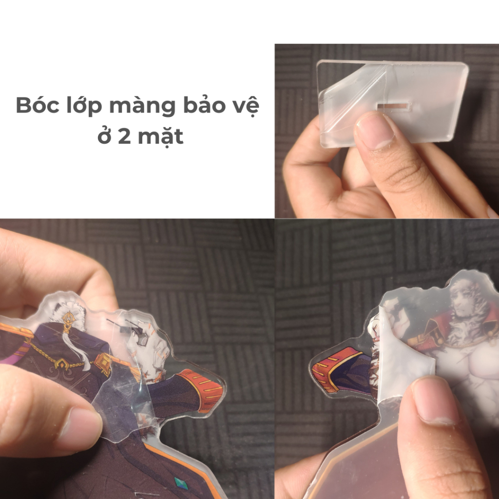 Mô Hình Standee Furry MOUNTAIN nhựa mica 14cm 4