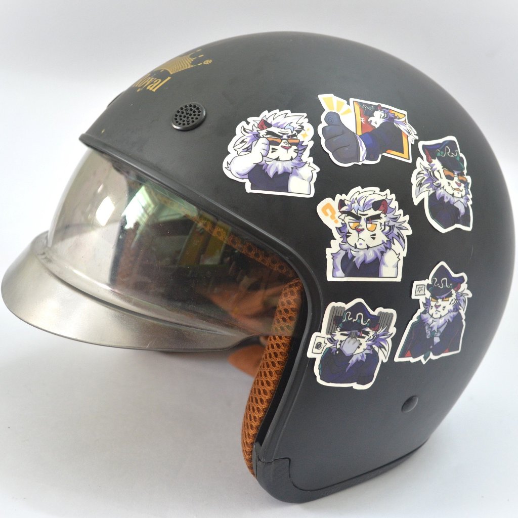 NO.07 JIN QIU -Dislyte- Sticker Furry Sheet A6 Decal pvc chống nước 3