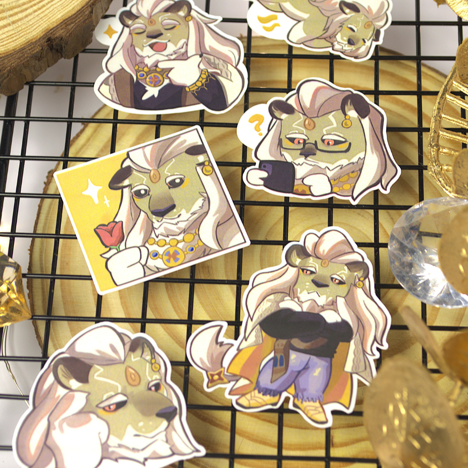 NO.16 JAVID - Dislyte - Sticker Furry Sheet A6 Decal chống nước 5
