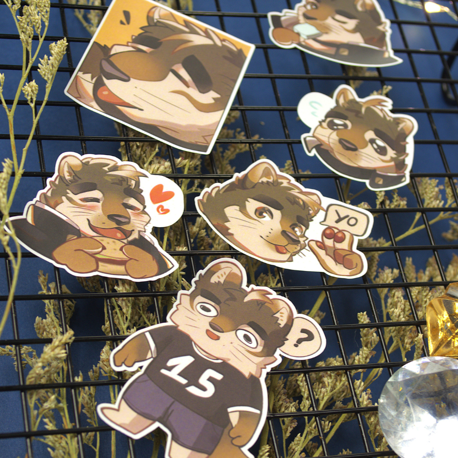 NO.17 STERIO - Live A Hero - Sticker Furry Sheet A6 Decal chống nước 2