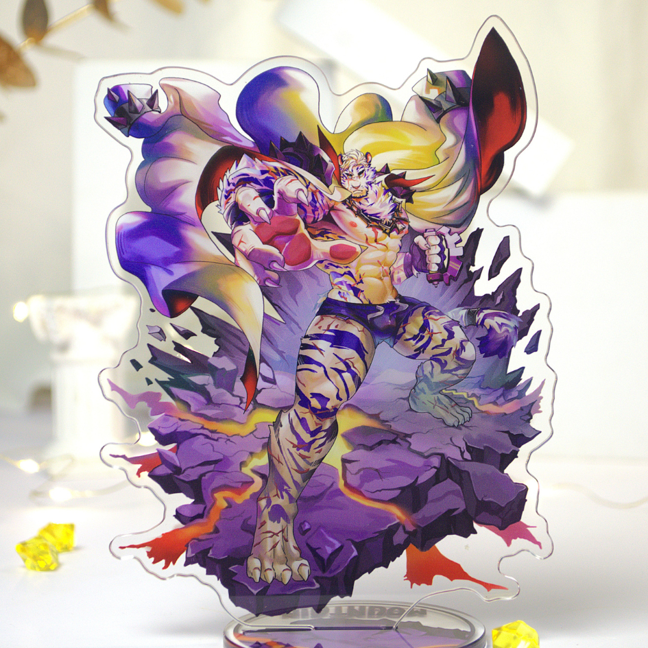 Mô hình/ Standee Furry MOUNTAIN - Arknights - 2 mặt - nhựa Mica - 15cm 2