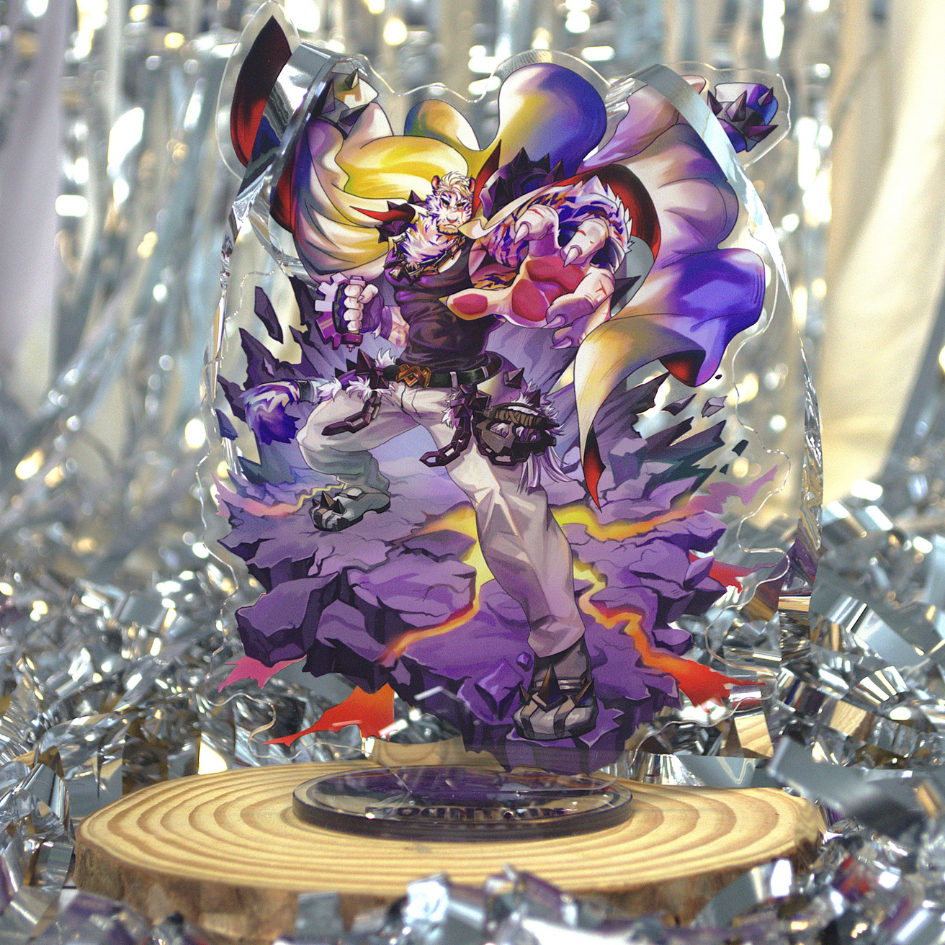 Mô hình/ Standee Furry MOUNTAIN - Arknights - 2 mặt - nhựa Mica - 15cm 4