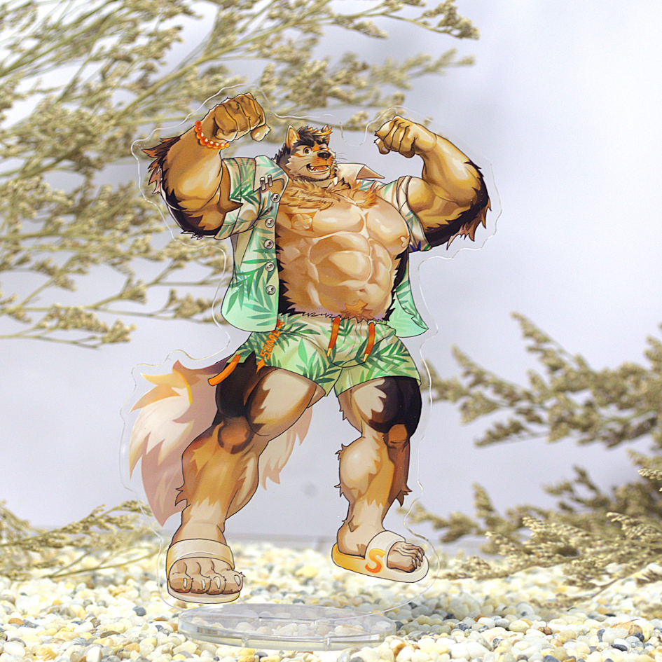 Mô hình/ Standee Furry STERIO - Live A Hero -nhựa Mica-14cm 3