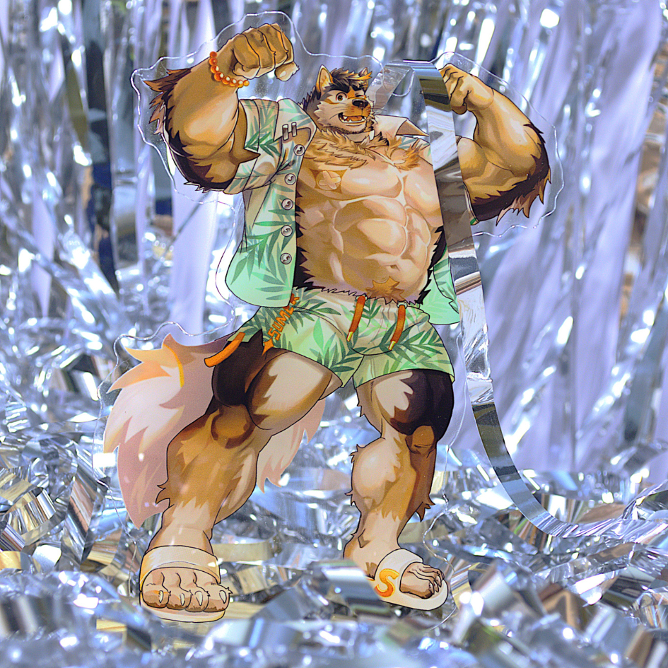 Mô hình/ Standee Furry STERIO - Live A Hero -nhựa Mica-14cm 4