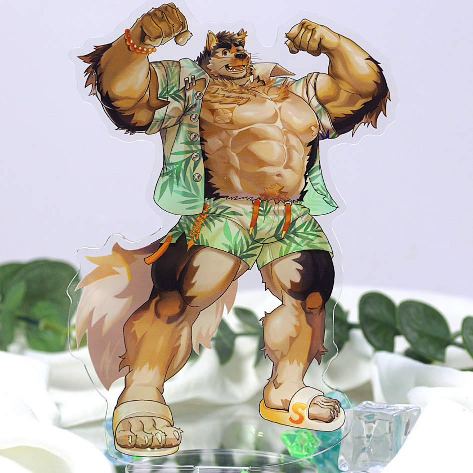 Mô hình/ Standee Furry STERIO - Live A Hero -nhựa Mica-14cm 2