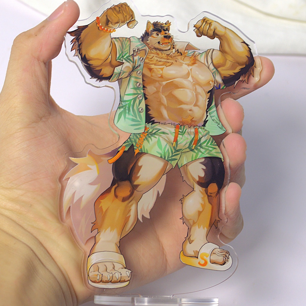 Mô hình/ Standee Furry STERIO - Live A Hero -nhựa Mica-14cm 5