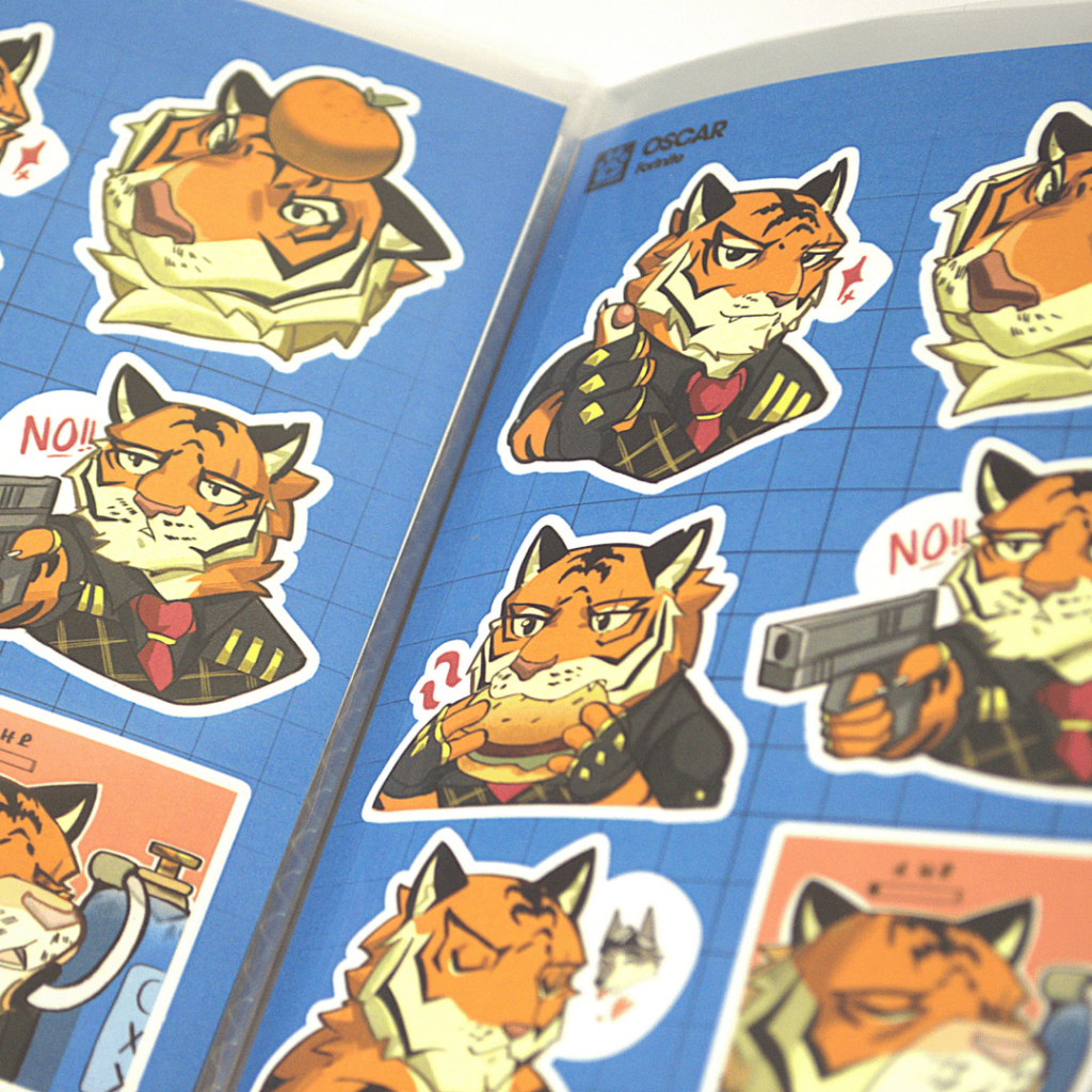 NO.22 OSCAR - Fortnite - Sticker Furry Sheet A6 Decal chống nước 4