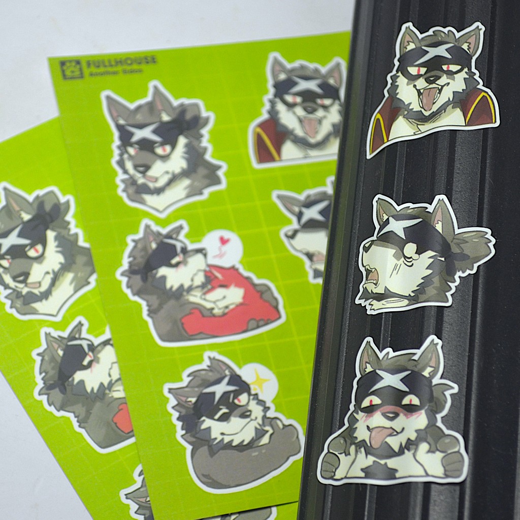 NO.23 FULL HOUSE - Another Eidos - Sticker Furry Sheet A6 Decal chống nước 5