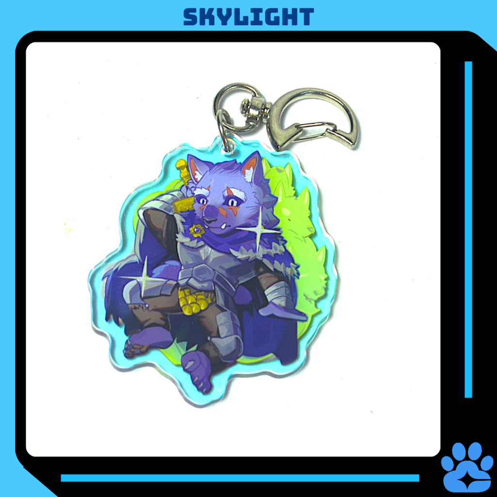 Móc Khóa/Keychain Furry BLAIDD - Elden Ring - 2 Mặt - Nhựa Mica 6cm