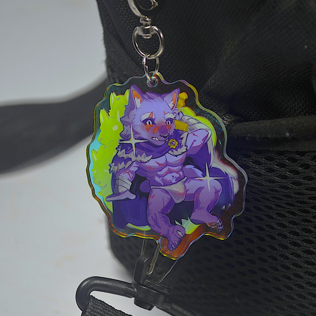 Móc Khóa/Keychain Furry BLAIDD - Elden Ring - 2 Mặt - Nhựa Mica 6cm 4