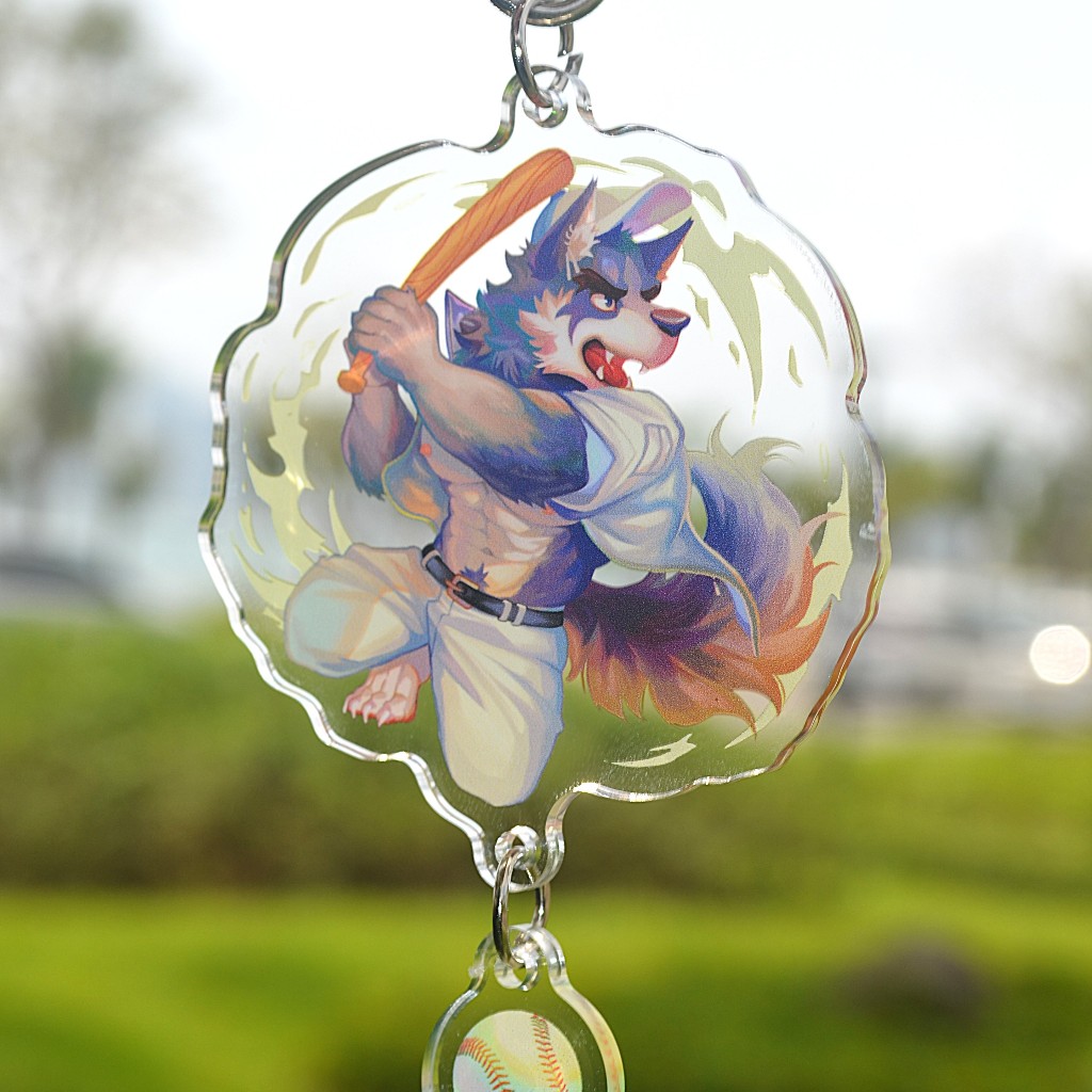 Móc Khóa/Keychain Furry VOLGA - Kemo Coliseum - Gắn Charm - Nhựa Mica 6cm 2