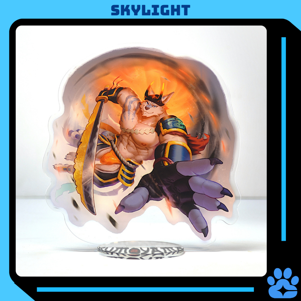 Mô hình/ Standee Furry KUMOYAMA - XXL Woofia -nhựa Mica-14cm