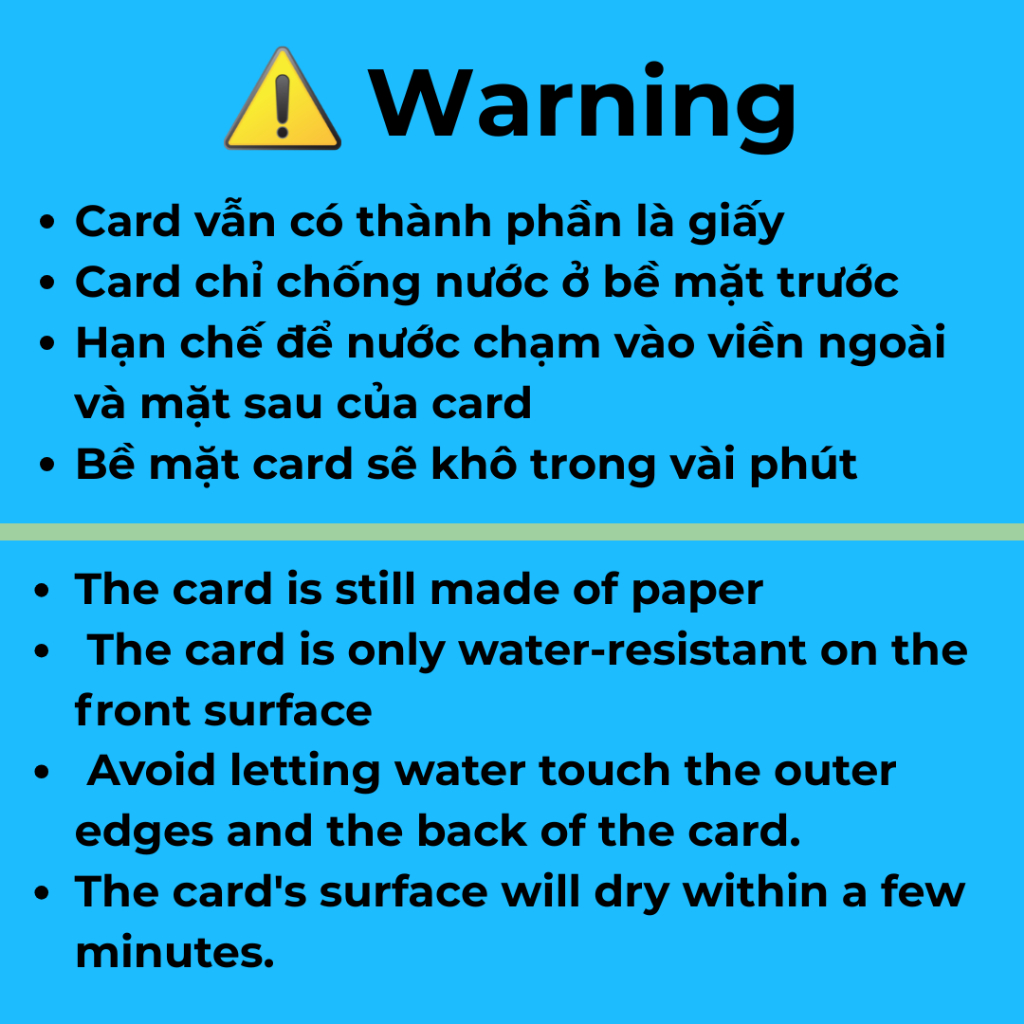 Card Nhạy Nước - Furry FULLHOUSE - kích thước A6 5