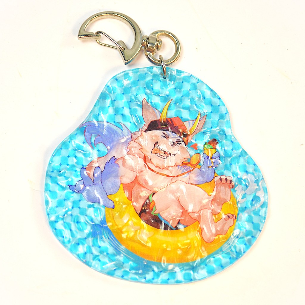 Móc Khóa/Keychain Furry KUMOYAMA - XXL Woofia - Hiệu ứng Gân Nước - Nhựa Mica 7cm 4