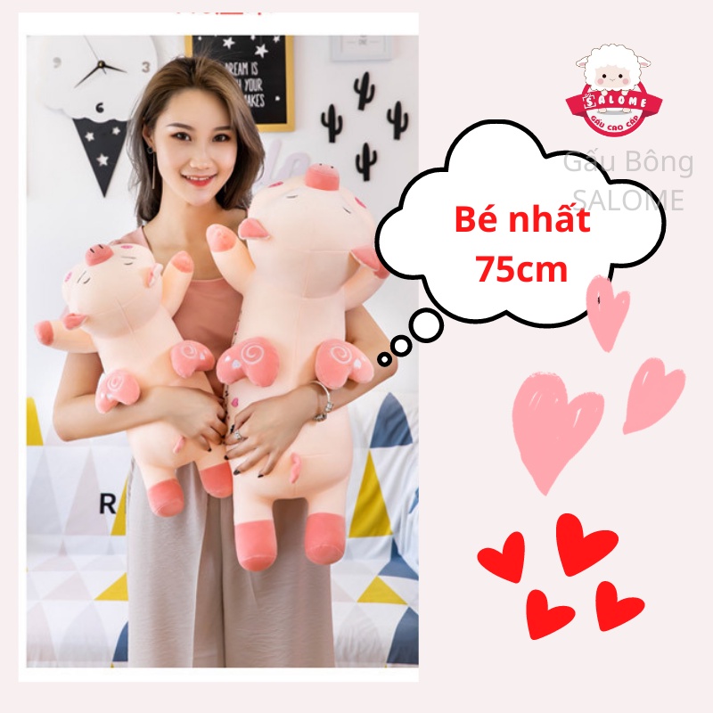 Gấu Bông Heo Cánh Tim