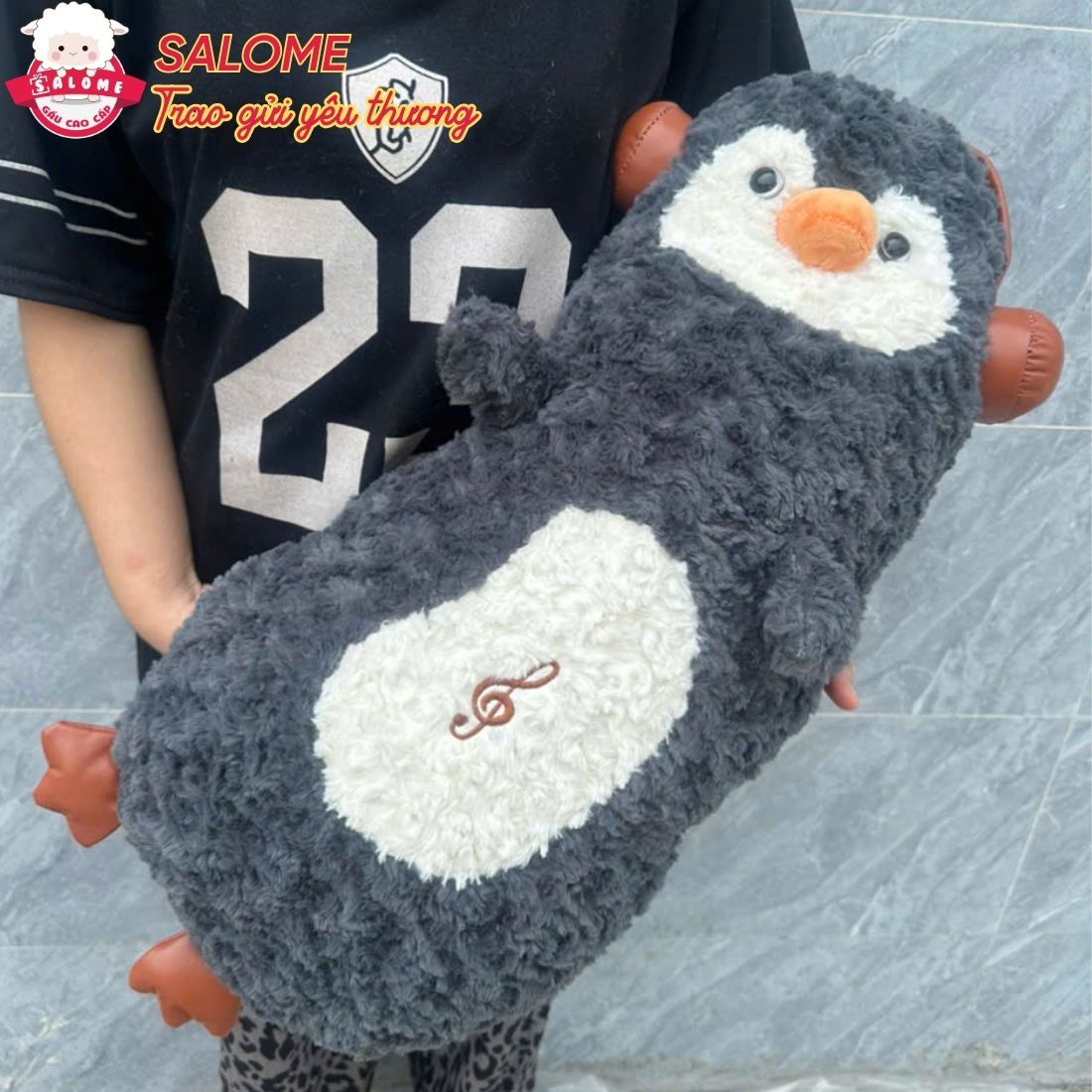 Gấu Bông Cánh Cụt, Gà Vàng, Gấu Nâu, Gấu Trúc 60cm Phom Cong