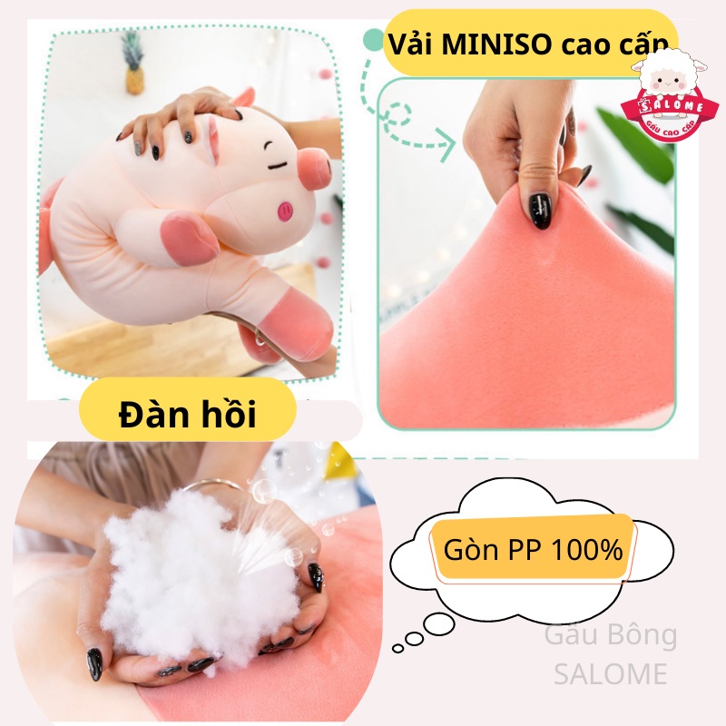 Gấu Bông Heo Cánh Tim