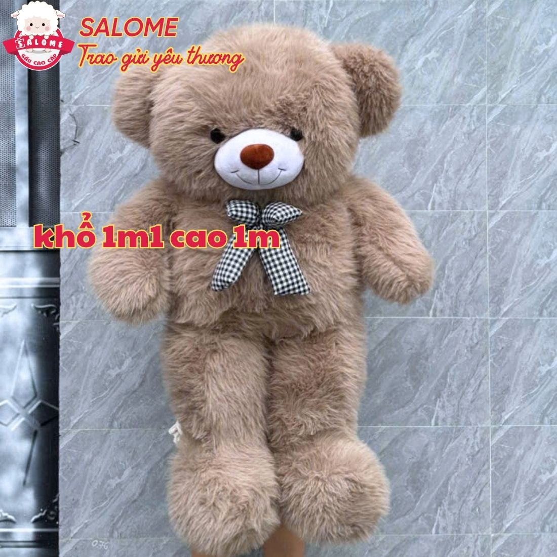 Gấu Bông Teddy Lông Kim Chồn Cao Cấp