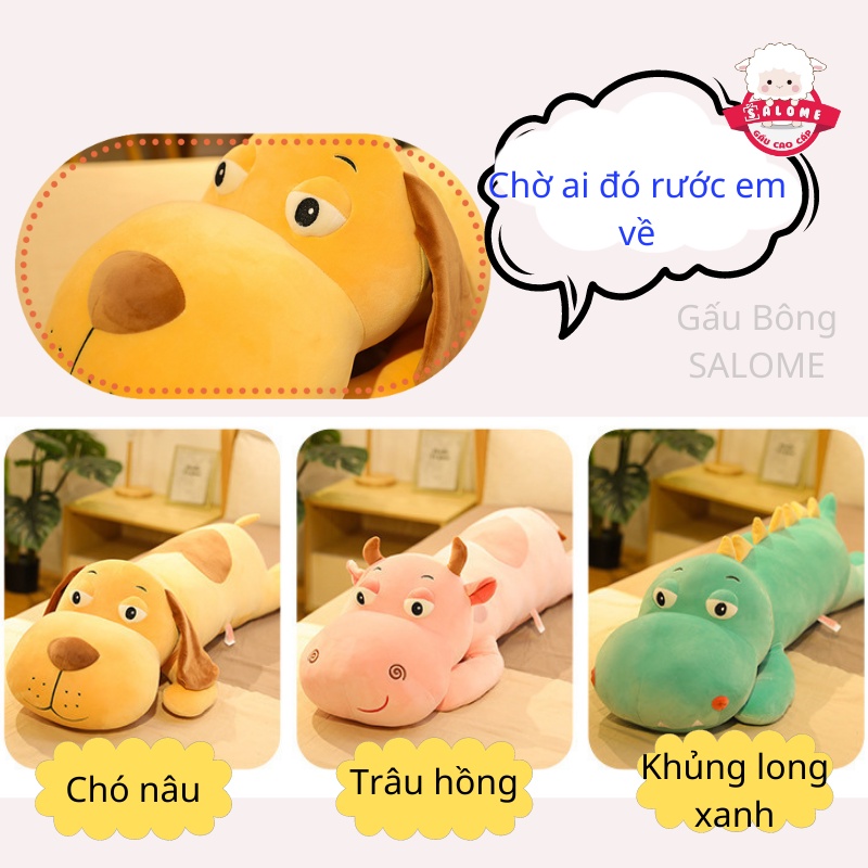 Gấu Bông Con Chó Nâu, Khủng Long Xanh