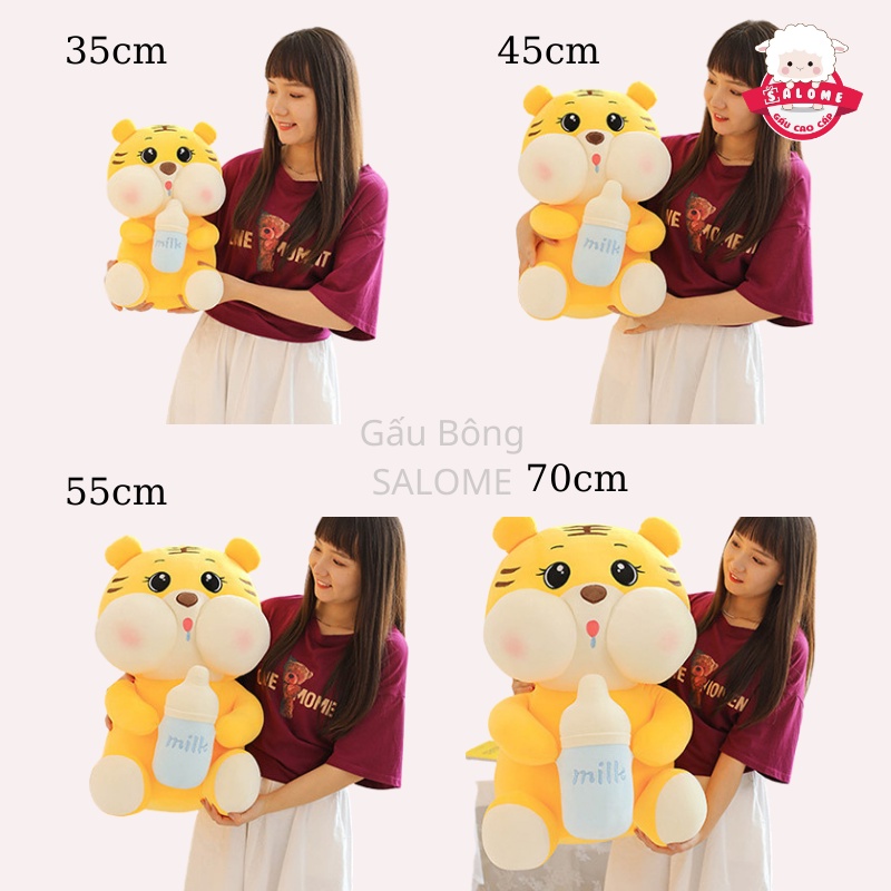 Gấu Bông Hổ Ôm Bình Sữa