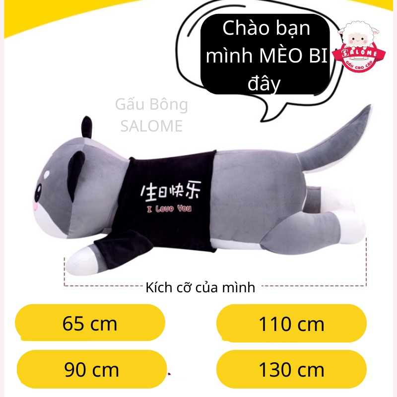 Gấu Bông Mèo Bông Alaska Mặc Áo
