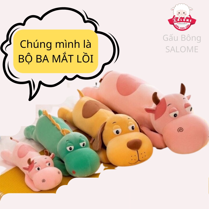 Gấu Bông Con Chó Nâu, Khủng Long Xanh