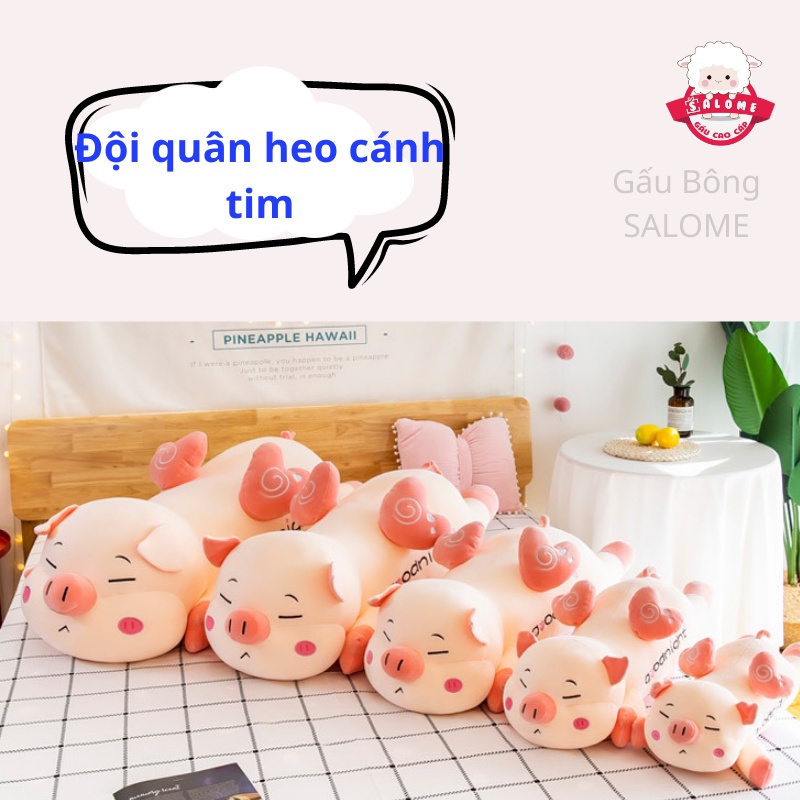Gấu Bông Heo Cánh Tim