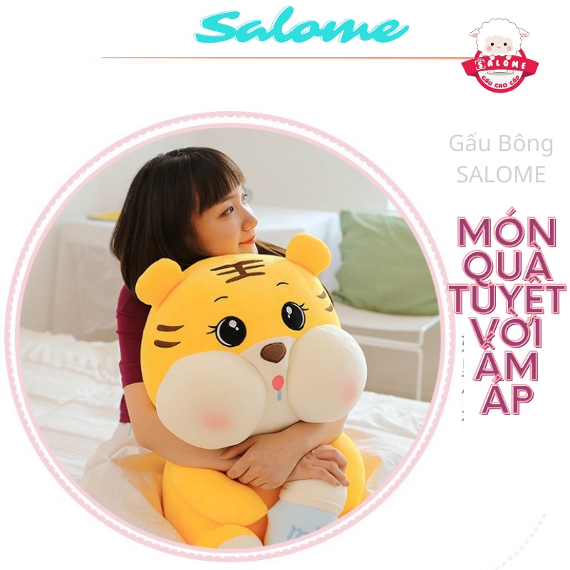 Gấu Bông Hổ Ôm Bình Sữa