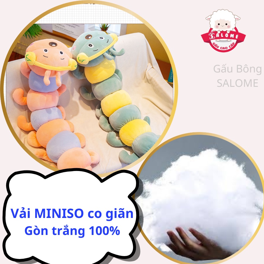 Gấu bông sâu đeo tai nghe