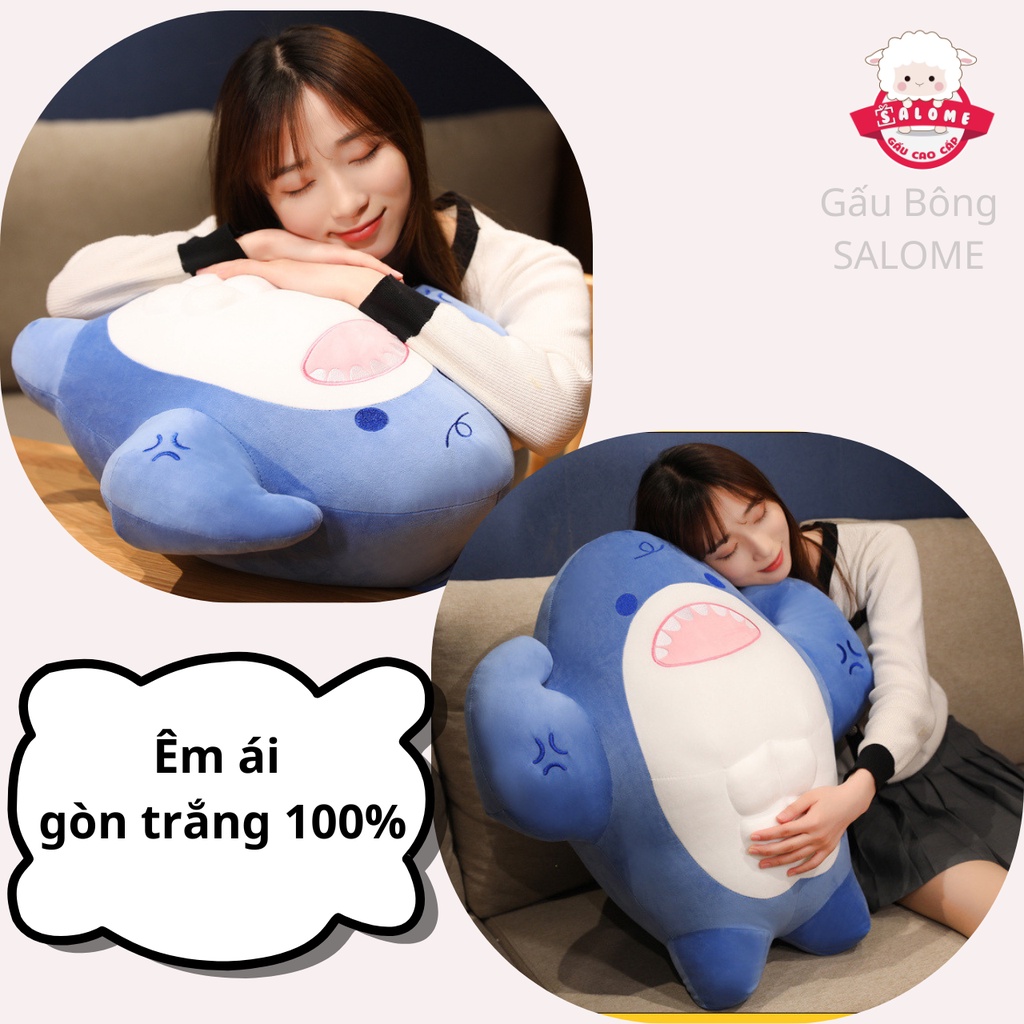 Gấu Bông Con Cá Mập Xanh Cơ Bắp