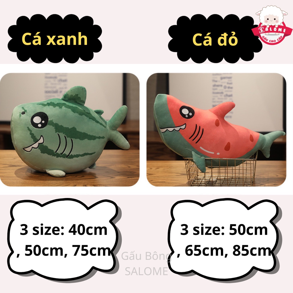 Gấu Bông Con Cá Mập Dưa Hấu