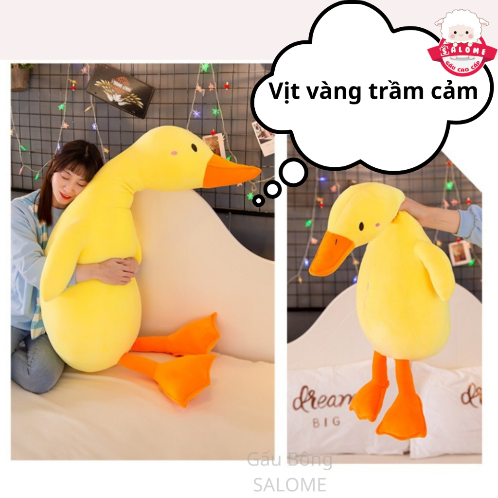 Gấu Bông Con Vịt Vàng Trầm Cảm