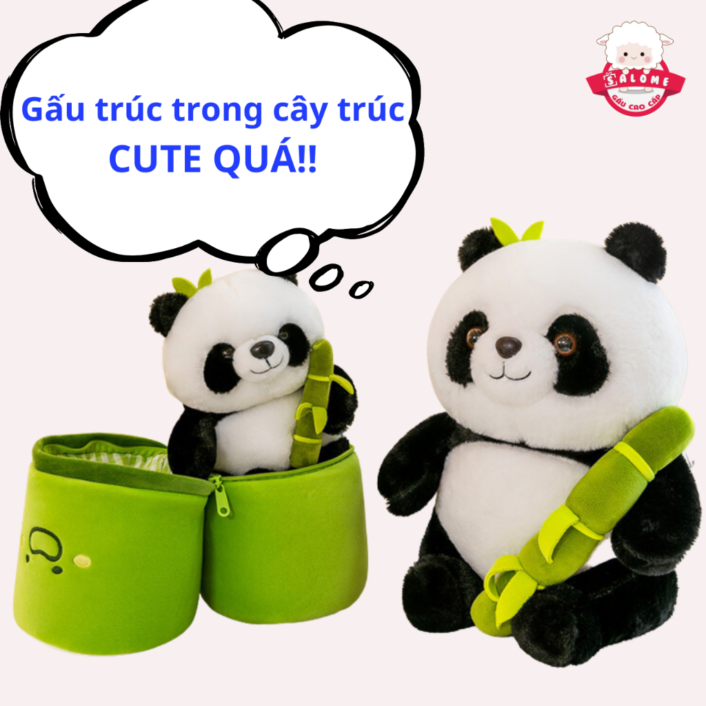 Gấu Bông Gấu Trúc Trong Ống Tre
