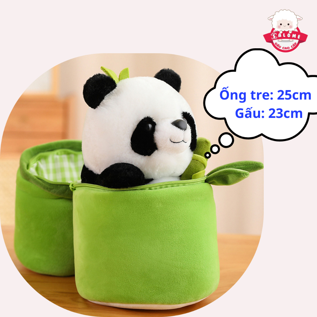 Gấu Bông Gấu Trúc Trong Ống Tre